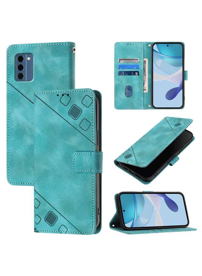 اس-توب جراب لهاتف Nokia C300 مصنوع من الجلد المنقوش بملمس الجلد - Image 1