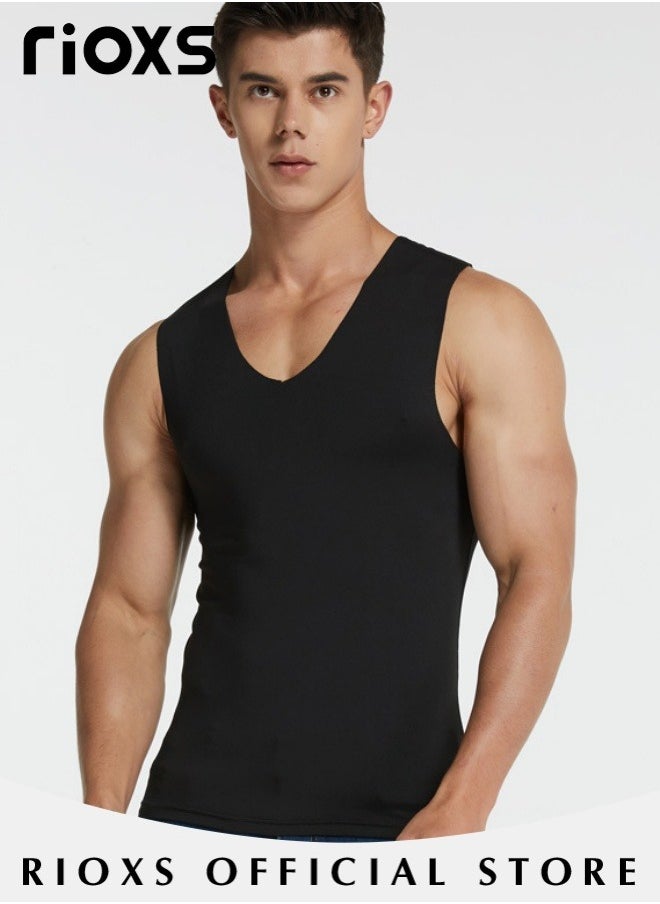 RIOXS - Men's 3-Pack Basic Workout Tank Top Set Athletic Muscle Tops Bodybuilding Quick Dry Sleeveless T-Shirt - Image 1