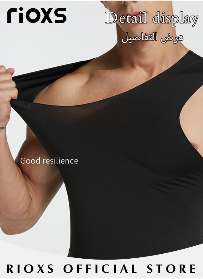 RIOXS - Men's 3-Pack Basic Workout Tank Top Set Athletic Muscle Tops Bodybuilding Quick Dry Sleeveless T-Shirt - Image 1