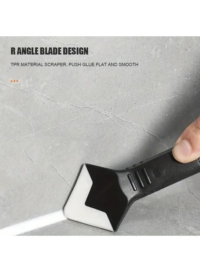 5 In 1 Silicone Scraper Sealant Smoothing Tool Set Caulking Finisher Grout Kit Floor Hand Tools - Image 5