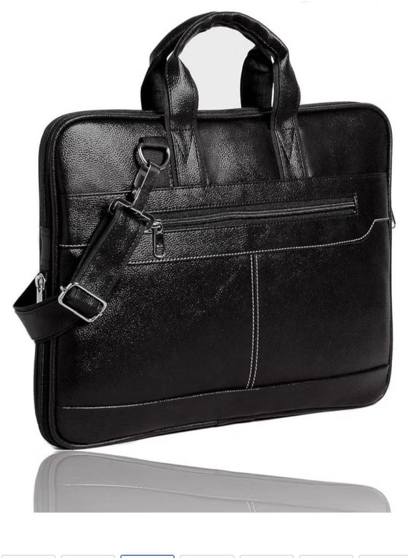 POGAGO Men’s Synthetic Leather Laptop Messenger Bag – Perfect Blend of Style & Functionality  - Image 1