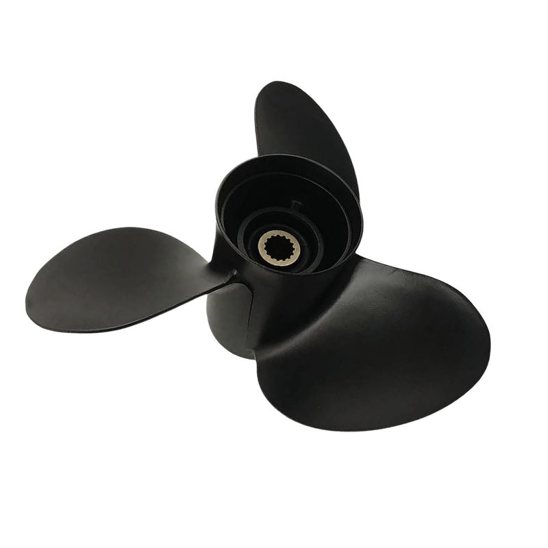 WINGOGO 5810090J21019 14 X 21 Inch 3 Blades 15 Spline Tooth RH Rotation Propeller for Suzuki DF90 DF100 DF115 DF140 Aluminum Alloy Boat Prop with Hub Kit - Image 2