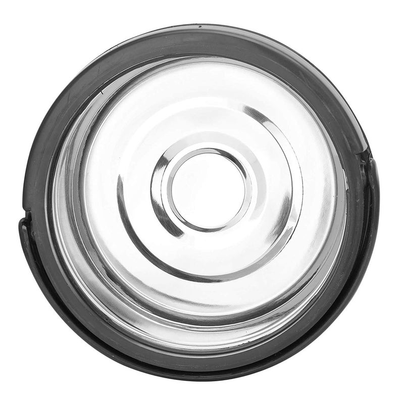Appeasy Stainless Steel Casserole with Plastic Lid Set of 1 5200ml Silver and Black - Image 3