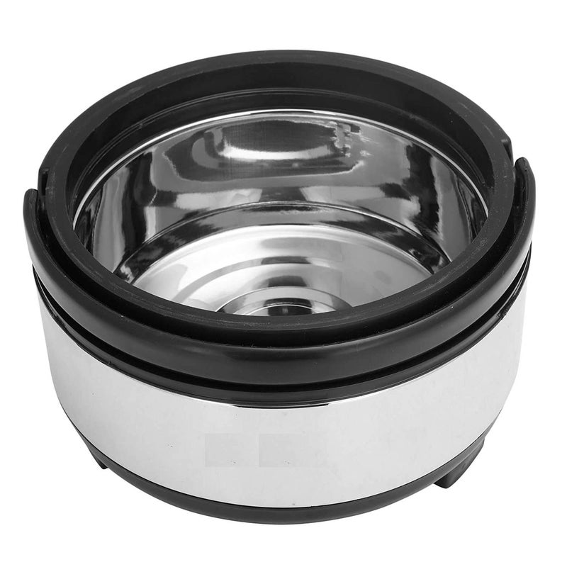 Appeasy Stainless Steel Casserole with Plastic Lid Set of 1 5200ml Silver and Black - Image 2