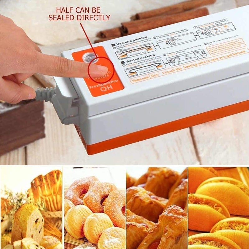 Hetarmi Portable Handy Tape Sealing Machine Seal Packing Plastic Bag Sealer Impulse Bag Sealer Kitchen Tool Multi color Vacuum Sealer - Image 2