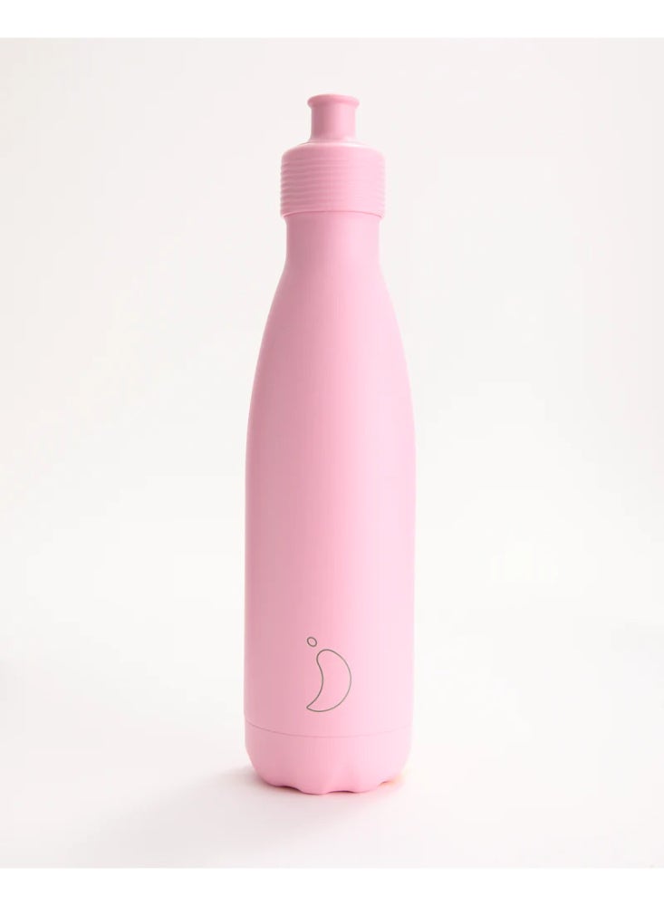 Chilly's | Water Bottle | Sports | Pastel | 500ml | Pink - Image 1