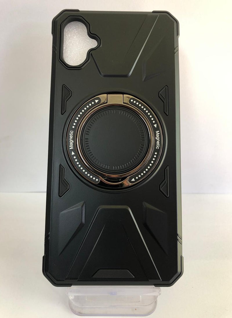 SHIELD EGYPT SHIELD EGYPT For Samsung Galaxy A05 Case Mag-Safe Magnetic Shockproof Phone Case with Ring Holder (Black)
