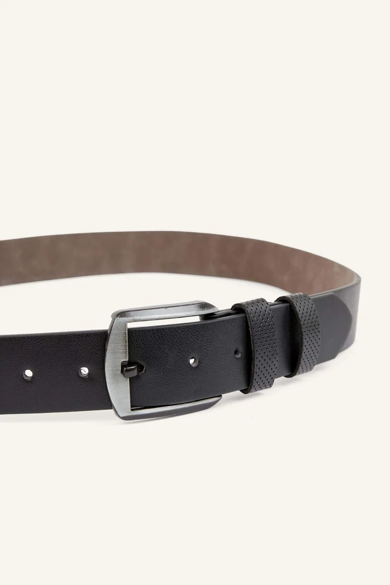 Defacto  Man Rectangle Clasp Faux Leather for Men | Best Price UAE