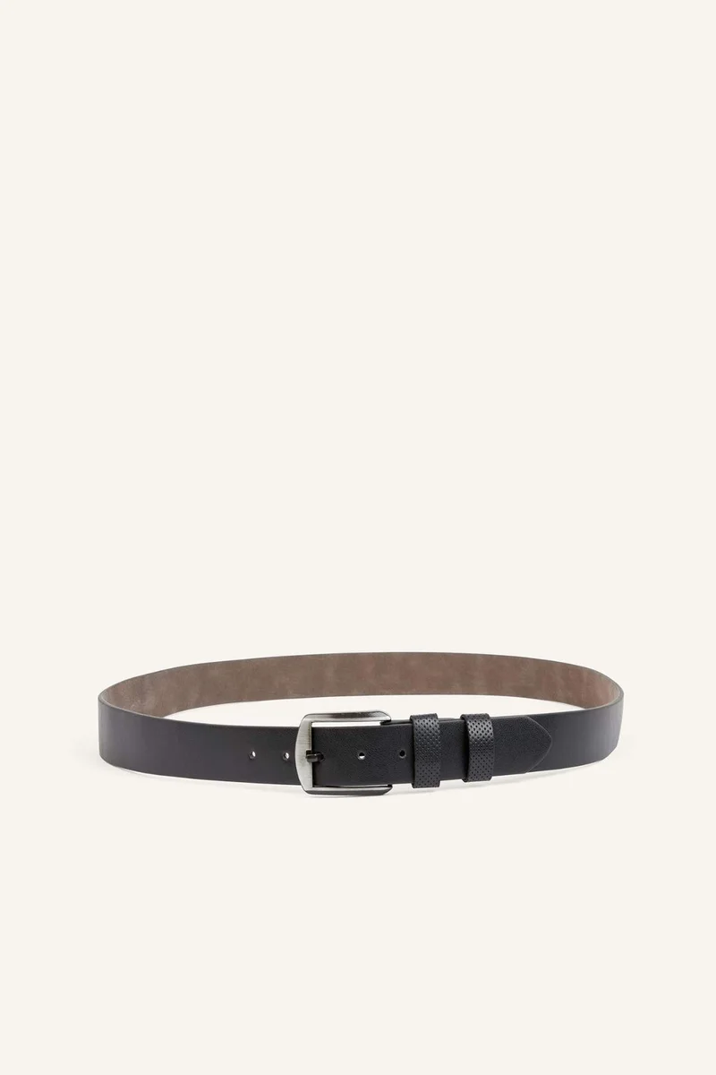 ديفاكتو Man Rectangle Clasp Faux Leather