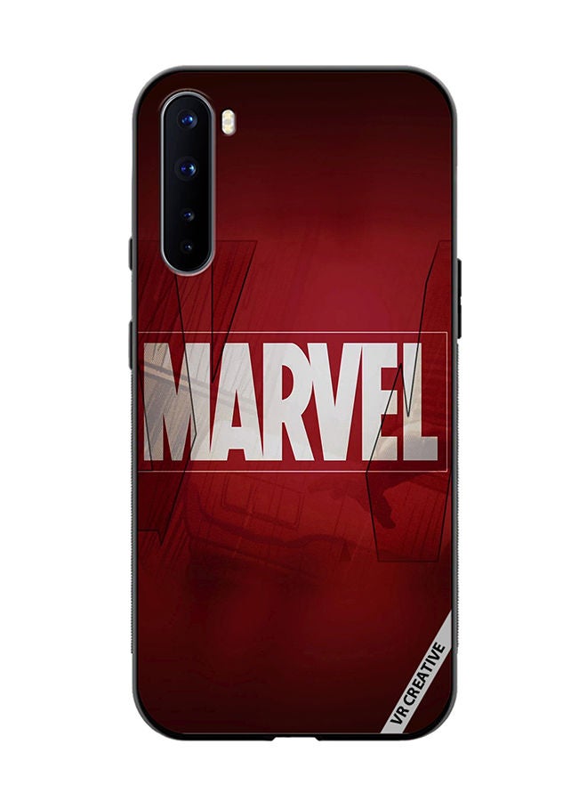 VR CREATIVE Protective Case Cover For OnePlus Nord Marvel Logo Design Multicolour - Image 1