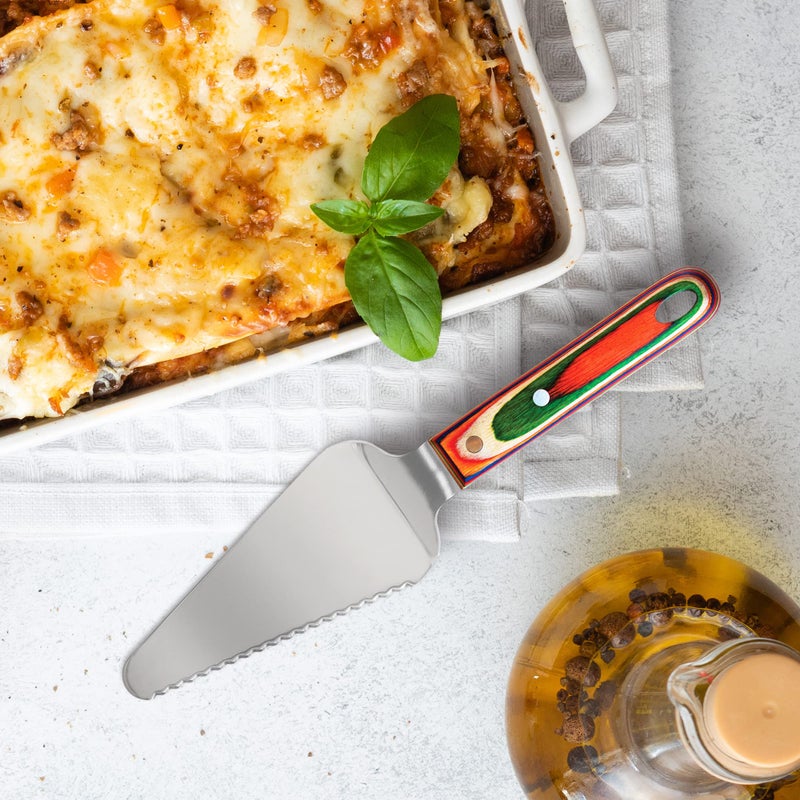 Totally Bamboo Baltique Marrakesh Collection Cake and Pie Server, Stainless Steel Wedding Cake Knife and Server with Comfortable Wooden Handle - Image 5