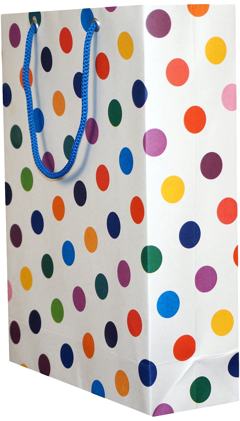 Arrow Paper Bags, Dots,28cm H x 20cm W x 7.5cm B (Pack of 40) - Image 4