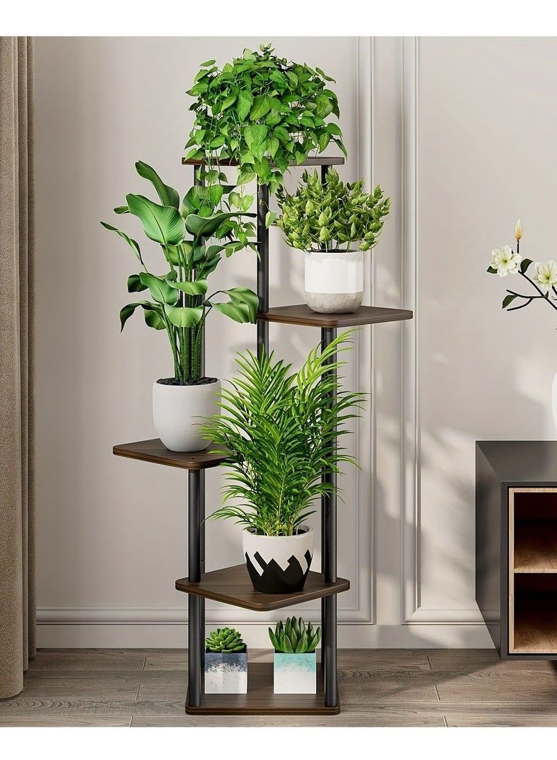 Sisily Plant Stand 5 Tier Indoor Metal Flower Shelf for Multiple Plants Corner Tall Flower Holders for Patio Garden Living Room Balcony Bedroom - Image 5