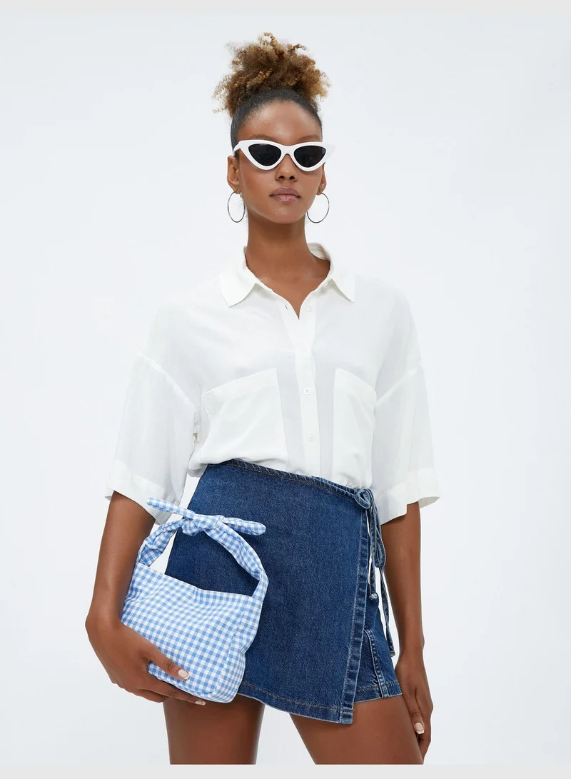 KOTON Bow Tie Detail Strappy Cross Body Bag