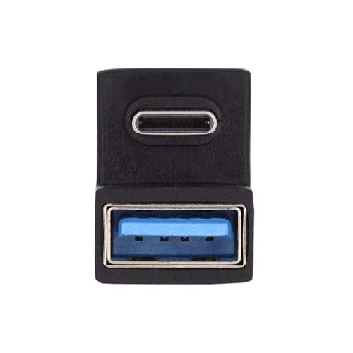 xiwai 180 Degree Up & Down Angled Type-C USB-C OTG to USB 3.0 Female Extension Adapter for Cell Phone & Tablet - Image 2
