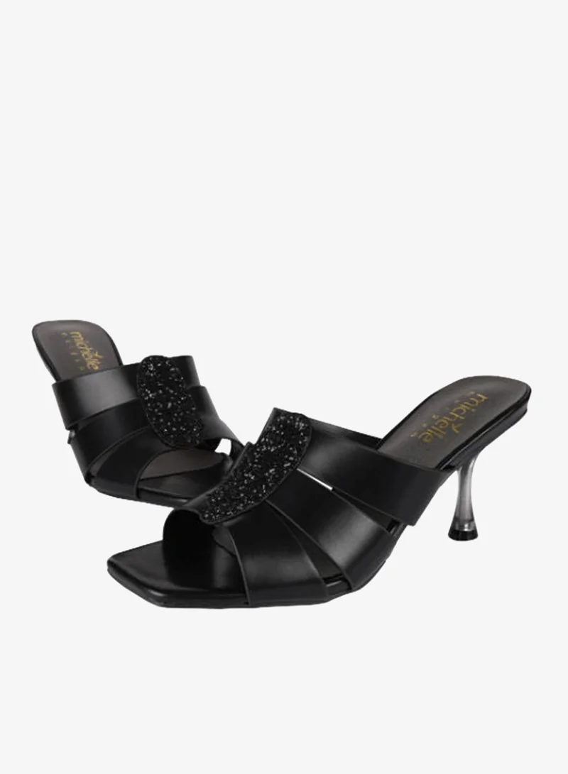 Michelle Morgan Michelle Morgan Ladies Kitten Heel 213RJ773 Black