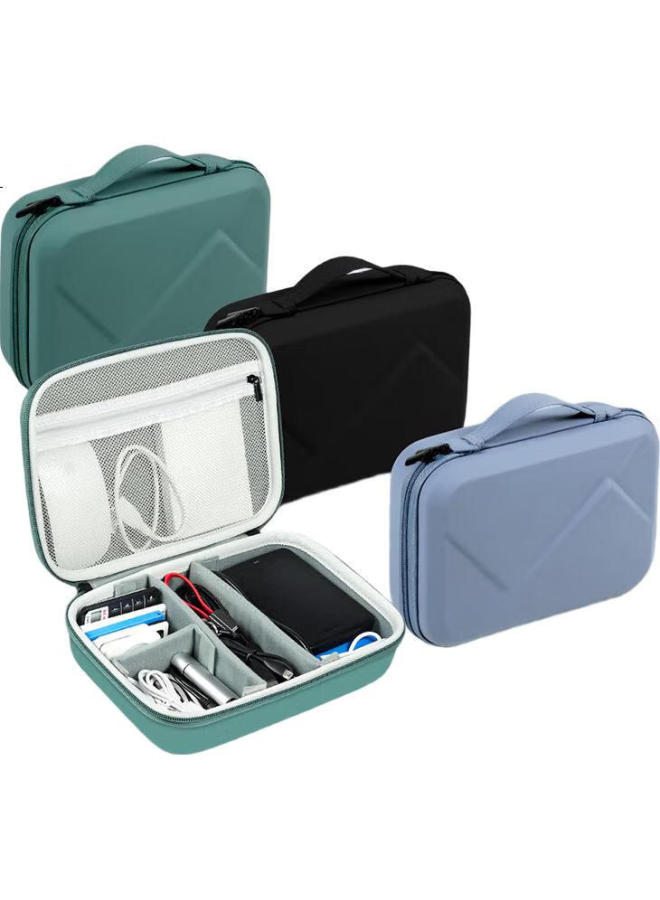 Diyi Workshop Daiyi Gongfang Data Cable Storage Bag, Power Box, Multifunctional Usb Drive, Power Bank, Camera Charging Cable, Travel Portable Digital Accessories Organizer, Large Capacity Double-Layer Hard Shell Storage Bag - Image 2