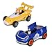 NKOK Sonic Transformed AllStars Racing 2 Pack Pull Back Action Tails and Sonic Hedgehog Two Vehicles Video Game Legends No Batteries Required Pull Back Release and Watch it go - Image 3