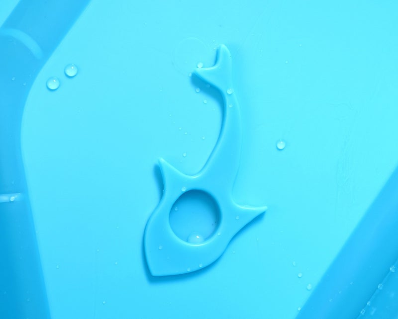 G Ganen Plastic Foldable Bathtub for Shower Portable Ice Bath Tub Blue 30Inch - Image 3