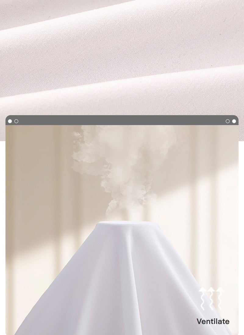 Sharpdo Waterproof Fitted Sheet,Machine Washable,Solid Color Mattress Protector, Urine Care Sheet,Grey - Image 5