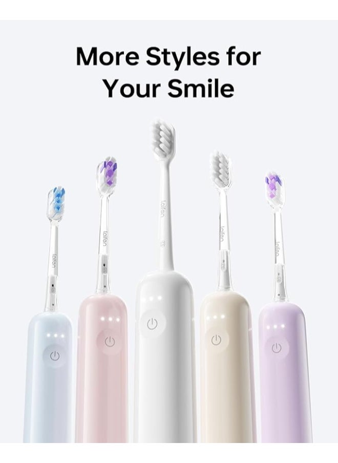 Laifen - Wave Electric Toothbrush, Oscillation And Vibration Sonic for Adults with 3 Brush Heads, IPX7 Waterproof Magnetic Rechargeable Travel Powered - ABS White - Image 1