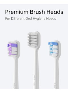 Laifen Wave Electric Toothbrush, Oscillation And Vibration Sonic for Adults with 3 Brush Heads, IPX7 Waterproof Magnetic Rechargeable Travel Powered - ABS White  - Image 3