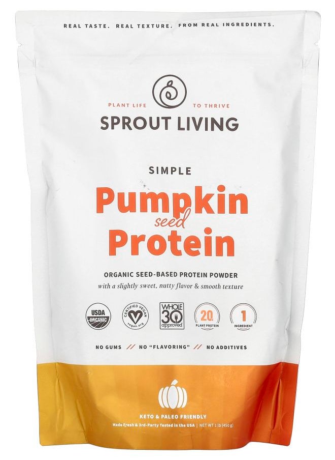 Sprout Living Simple Pumpkin Seed Protein 1 lb (450 g) 