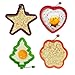 OWN KAN OWN KAN Silicone Fried Egg Ring Mold, Pack of 4, Non Stick Breakfast Pancake Maker - Cooking Utensil, Funny Shapes of  - Image 2
