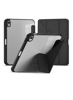 Terra iPad Terra 10.9/5/4 Air Cover with Smart Pencil Holder Slim Smart Cover with Kickstand Black/Clear  - Image 1