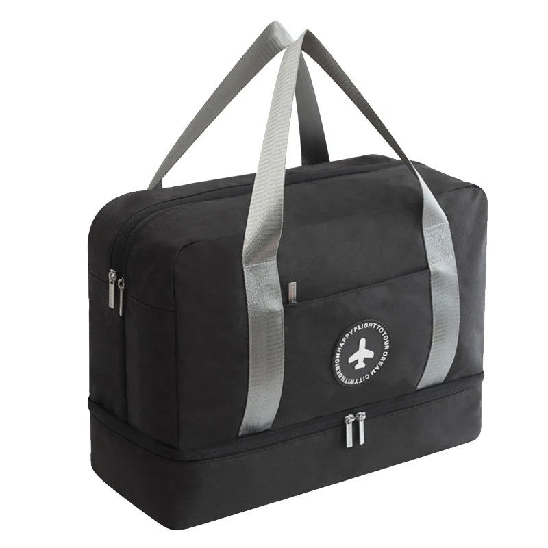 YQbest Women Men Large Wet Dry Travel Duffel Bag Sports Gym Bag with Shoe Compartment Weekend Luggage - Image 1