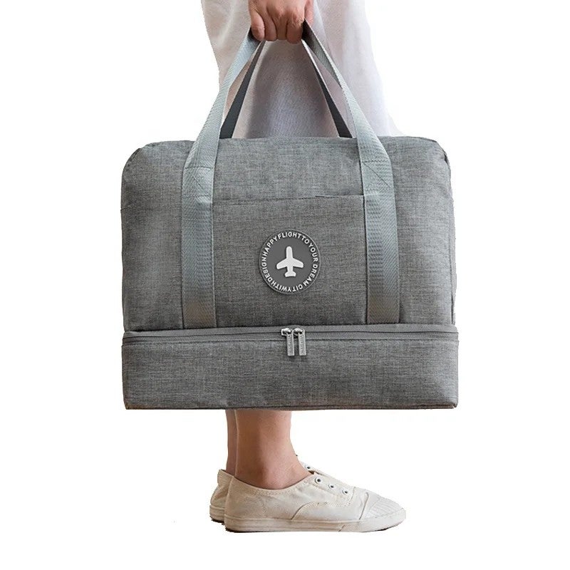 YQbest Women Men Large Wet Dry Travel Duffel Bag Sports Gym Bag with Shoe Compartment Weekend Luggage - Image 4