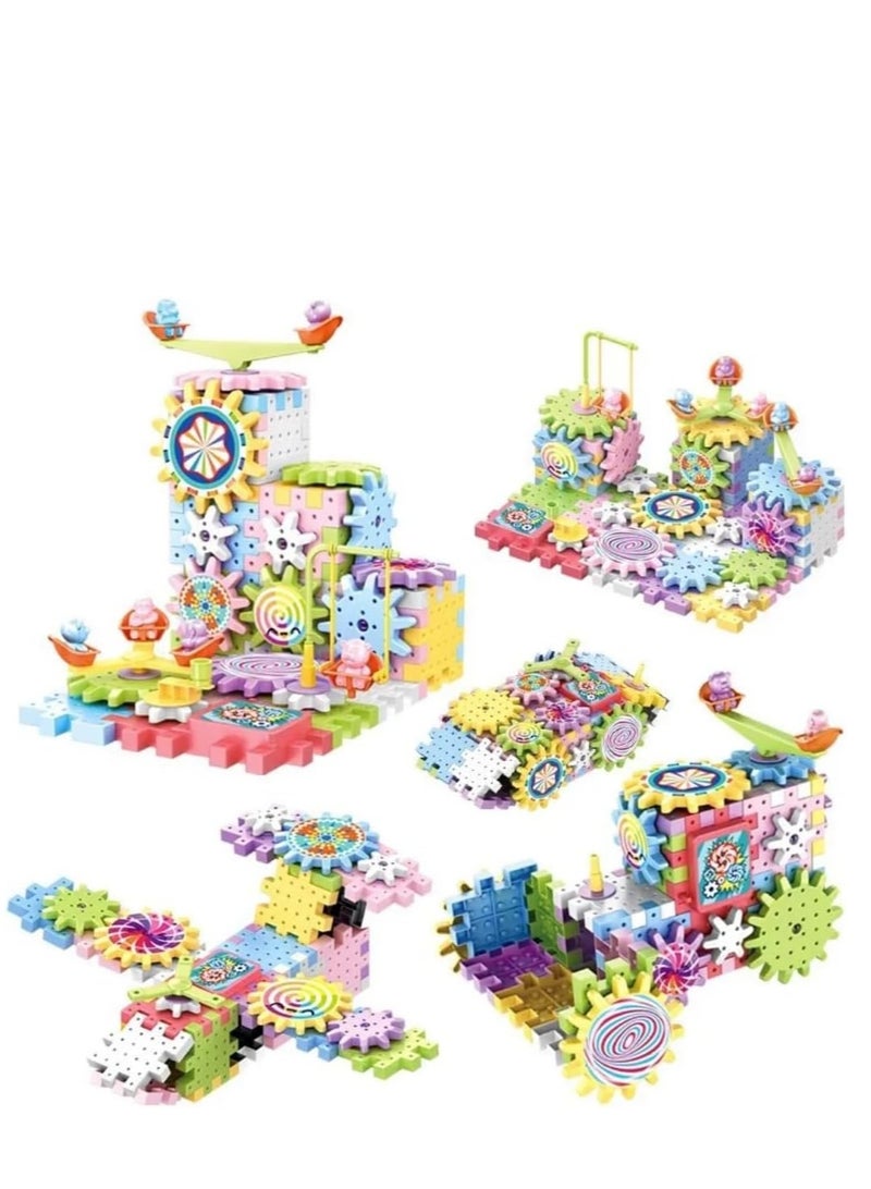 Building Blocks Set, Interactive Building Kit, Educational STEM Toy with Swing and Moving Parts, Multicolor - Image 2