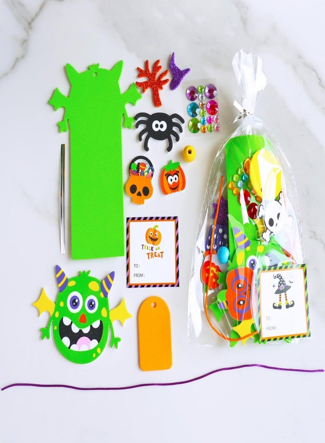 وينلين مجموعة من 24 قطعة من أدوات الحرف اليدوية لعيد الهالوين من Winlyn، حرف يدوية لفصل الخريف، حلوى الذرة، خفاش أشباح، ساحرات، زينة، مجموعات فنية، ملصقات إسفنجية، فنون وحرف يدوية للأطفال، أنشطة صفية، هدايا حفلات الهالوين - Image 2