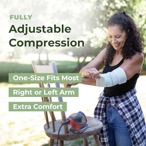 CleanPrene Elbow Brace - NEO-PRENE FREE, USDA Certified Biobased - Dermatologically Tested and Safe for Sensitive Skin - One Size Fits Most - Image 5