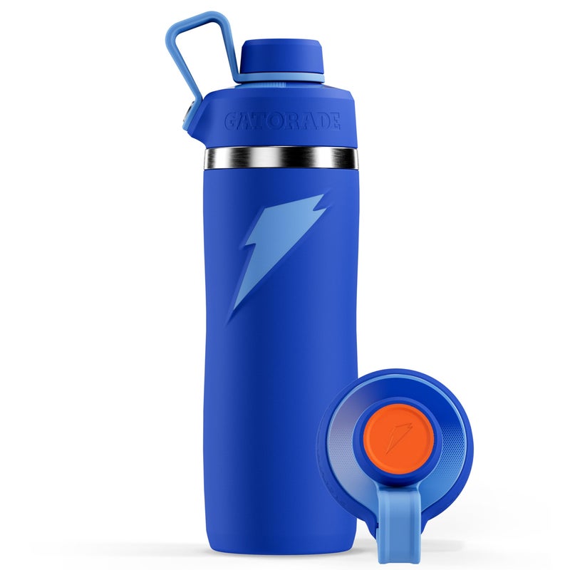 Gatorade 'Overtime' 22oz Stainless Steel Water Bottle  Twist Cap  Blue - Image 1