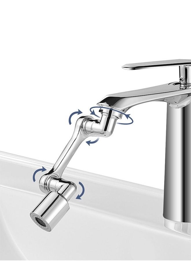 HomarKet - Faucet Extender Aerator 1080° Large-Angle Rotating Universal Splash Filter Faucet with Robotic Arm Sprayer Attachment Swivel Faucet Extender for Bathroom Kitchen Laundry Sink - Image 1