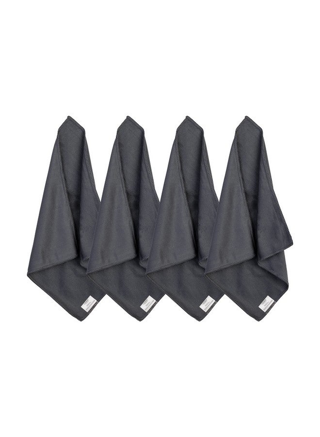 Loukin 4Pcs Microfiber Cloth, Dry Erase Board Cloth For Classroom, Home And Office Use, Reusable And Washable, Gray, 12" X 12" - Image 1