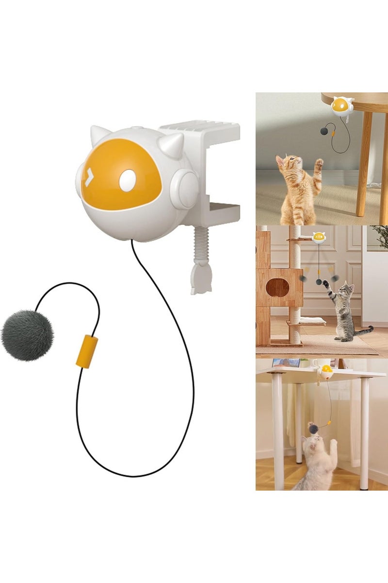 general Automatic moving cat toy with furry ball, indoor cats move randomly, no installation required, battery powered (requires 2 AAA batteries) - Image 2