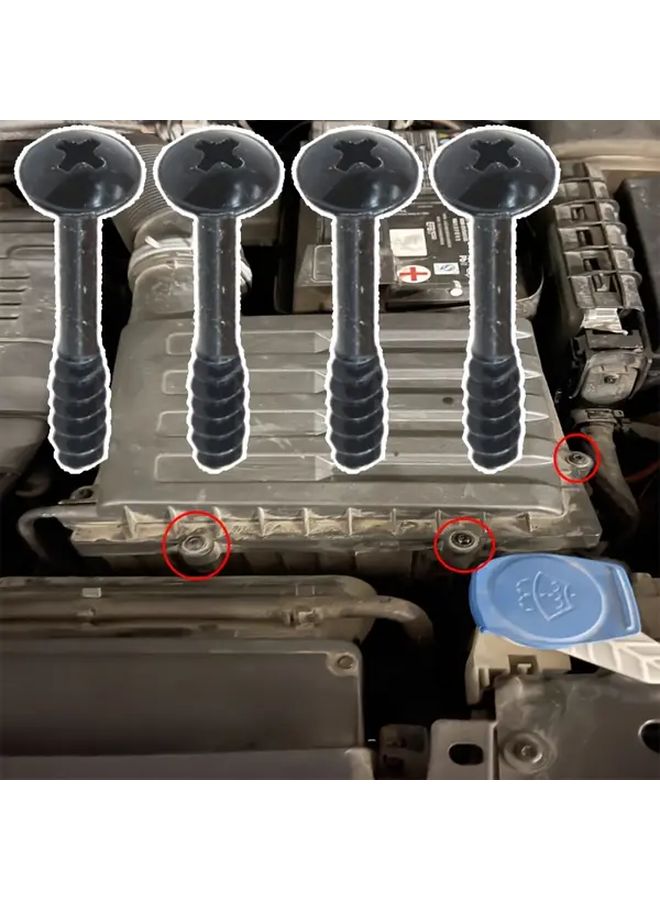 4Pcs Air Filter Cleaner Box Lid Retaining Screws for Vw Audi Skoda Seat Opel Vauxhall - Image 1