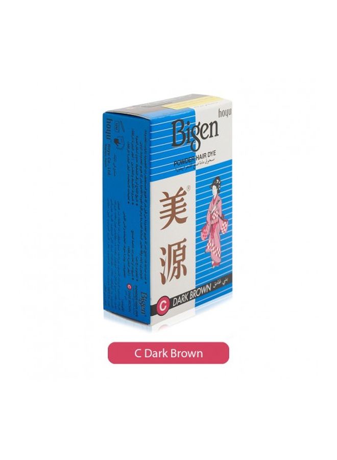 Bigen Powder Hair Dye C Dark Brown - Image 2