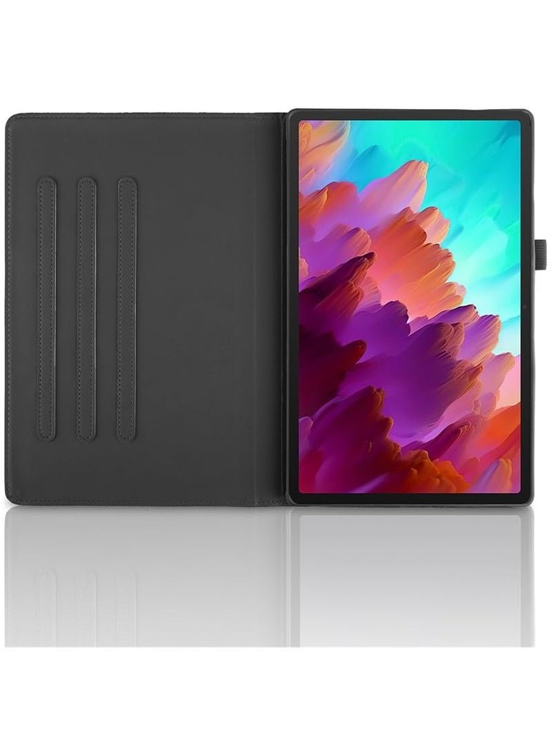 general حافظة كمبيوتر لوحي Lenovo Tab P12 مقاس 12.7 بوصة 2023 (TB-370FU/TB-371FC) مصنوعة من مادة TPU + جلد PU بمسند دوار 360 درجة مع خاصية التنبيه/السكون التلقائي - Image 5