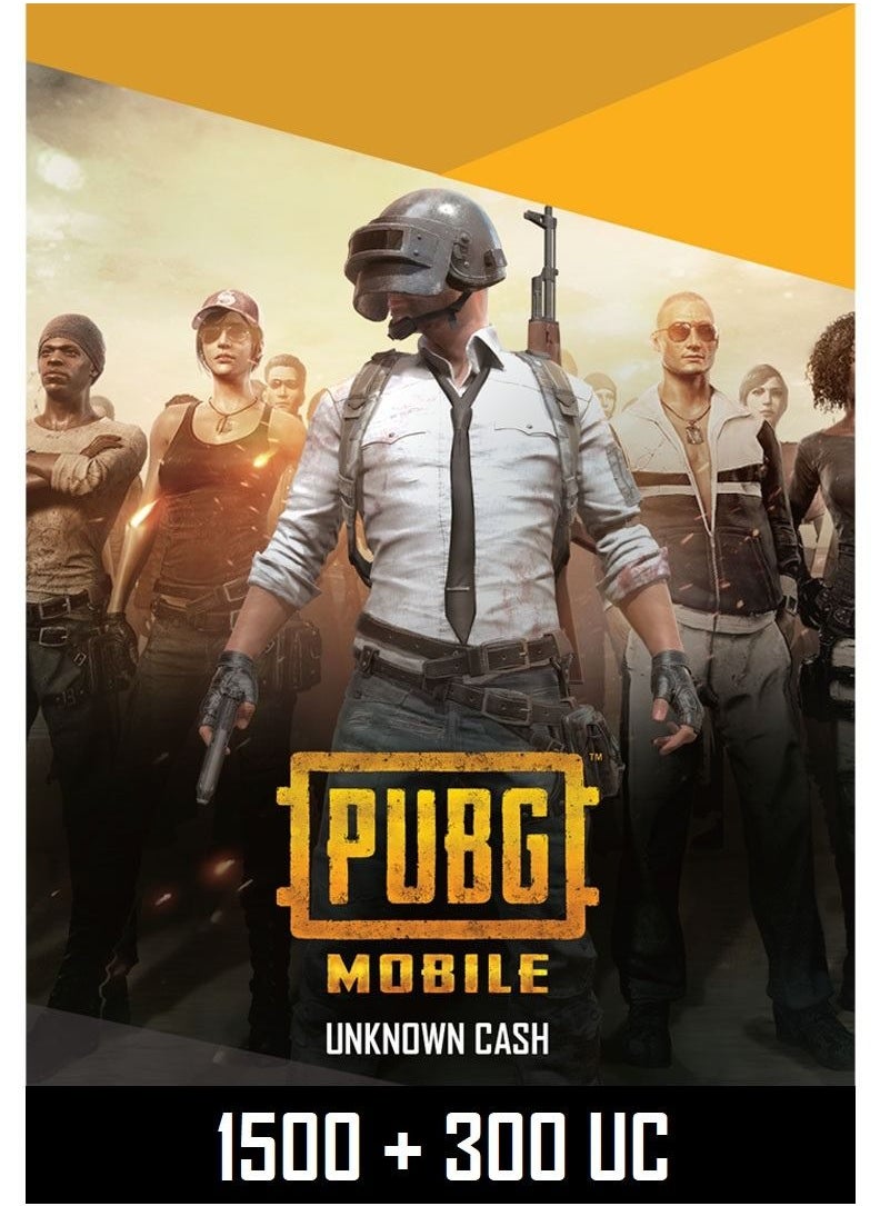 Generic - PUBG Mobile 1500 with 300 UC Global Digital Code (Delivery via SMS/WhatsApp) - Image 1