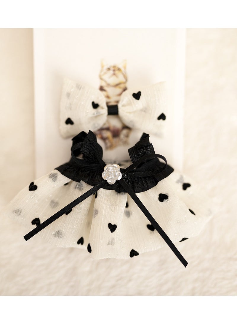 Clothes for Labubu(NO Doll) , Handcrafted Crochet 2 Piece Set for 17cm Doll, Premium Outfit with Accessories for Labubu, Stylish Clothes for Labubu Doll(camellia) - Image 3