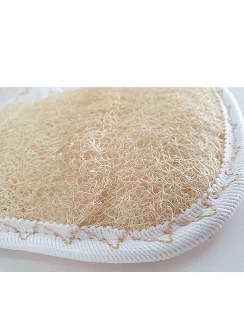 ماركة غير محددة مجموعة من 3 اسفنجة مقشرة للجسم، قفاز شعيرات السيزال الطبيعية، منتفخ الاسفنجة للجسم للرجال والنساء في الحمام  - 3 قطع  - Image 2
