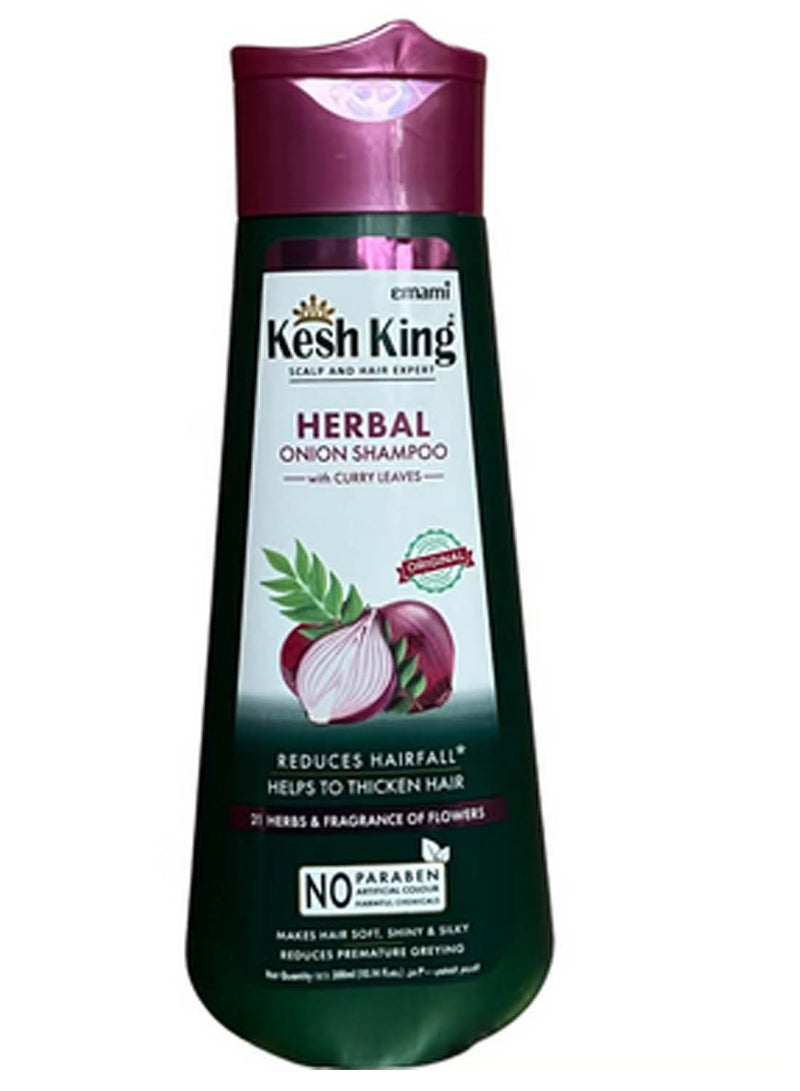 emami Kesh King Ayurvedic Onion Shampoo with With Curry Leaves,21 Herbs, Reduces Hairfall & Boost Hair Growth,Pack of 1X200ml - Image 2