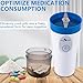 Pill Mill Small Electric Pill Crusher Fine Powder by Pill Mill Pill Grinder Fine Powder Powder Grinder for Elderly Medicine Grinder for Small and Large Tablets Triturador de Pastillas Medicinas - Image 4