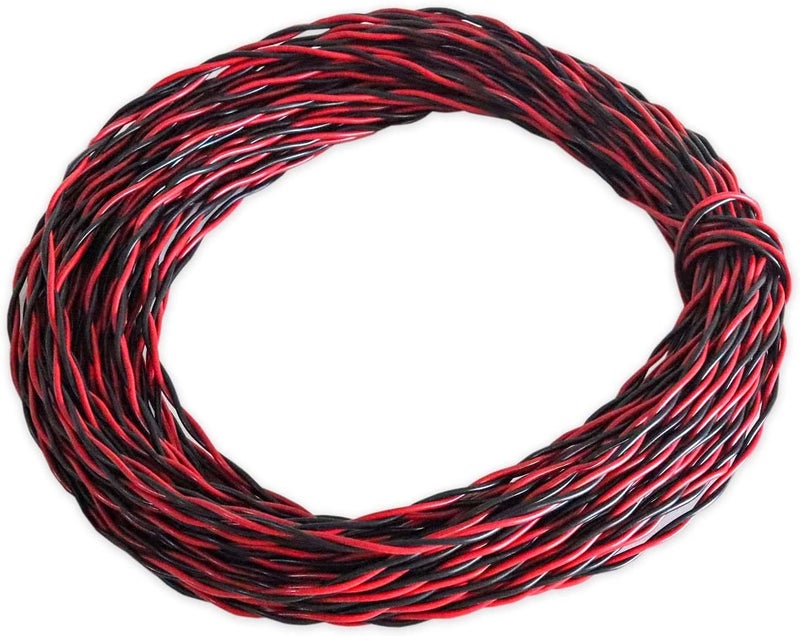 SP Electron 0.75mm Double Core Flexible Copper Wire Cable For Household Red, Black (Pack of 20Mtr) - Image 1