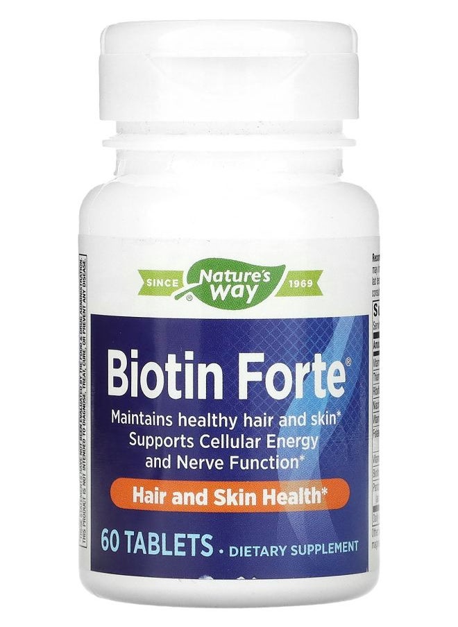 Nature's Biotin Forte 60 Tablets 