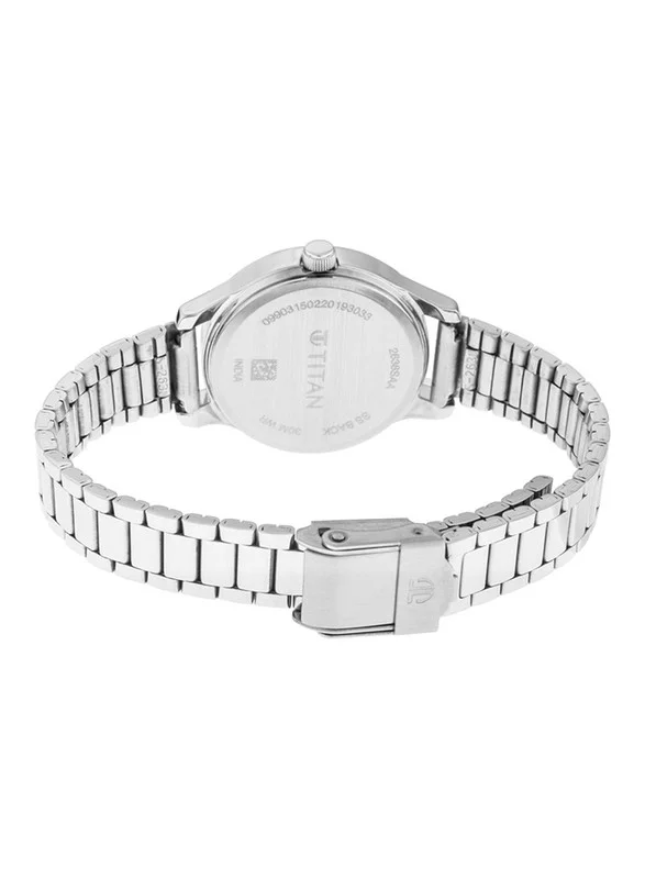 TITAN Titan Quartz Analog with Date Blue Dial Metal Strap Watch for Women