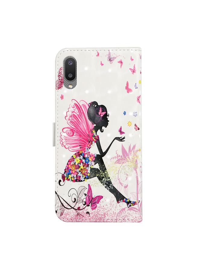 اس-توب جراب لهاتف Samsung Galaxy A02 مصنوع من الجلد برسومات زيتية ثلاثية الأبعاد - Image 3